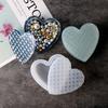 Woven Heart Candle Jar Cement Silicone Mold DIY Concrete Storage Box Craft Gift Making Plaster Resin Casting Mold Home Art Decor