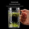 Hongzhu 350ml Heat-Resistant Glass Mugs with Handle