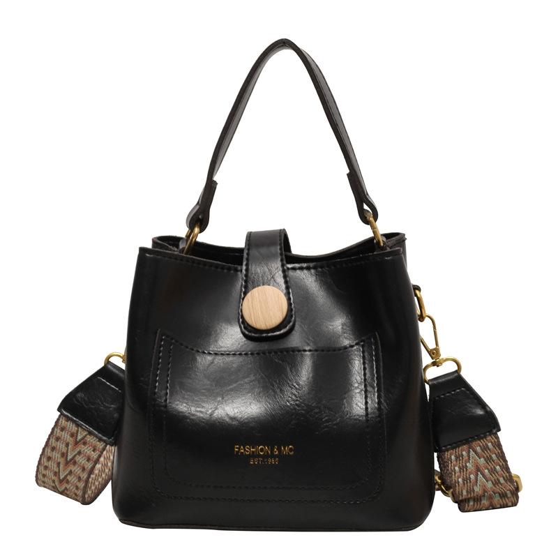 

Сумка-ведро Женская Новая Широкий плечевой ремень Сумка-мессенджер Сумка