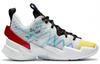 Jordan Why Not Zer0.3 Slip Resistant Cushioning Abrasion Resistant Low Top Children's Basketball Shoes White Yellow Red CN8107-100