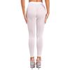 Leggings Femininas Transparentes Cor Sólida Transparentes Cintura Elástica Calças Skinny