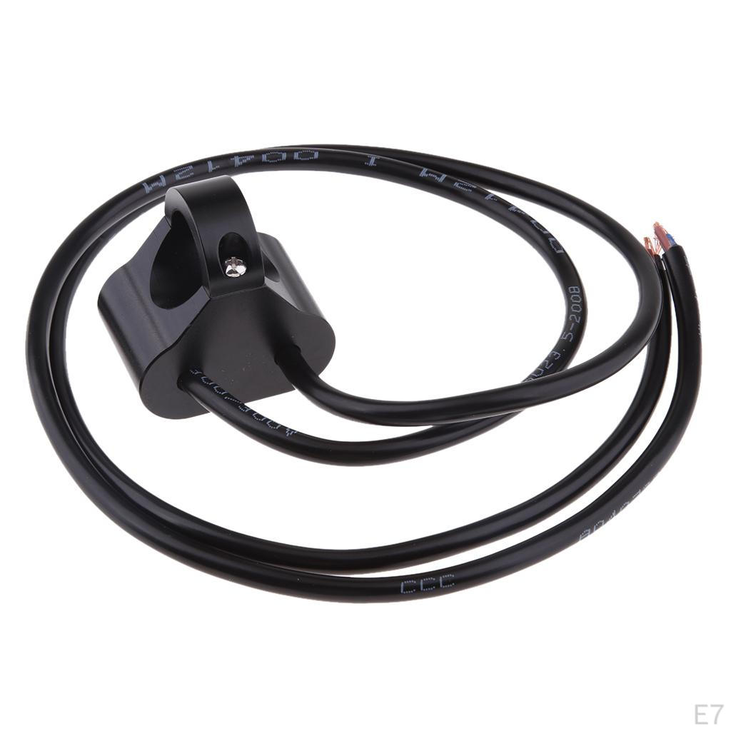 Alloy 7/8'' Handlebar Refit Waterproof 2 Button Control Blue Indicator Switch