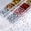 12-Grid Glitter Nail Art Decorations Colorful Nail Art Decorations  Nail Salon