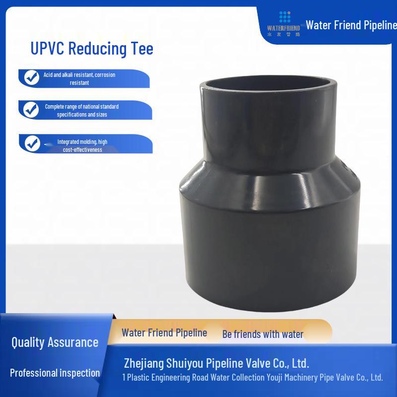 UPVC Reducing Tee & Pipe Fitting - Unequal Diameter Joint & PVC Concentric Reducer 25-20 mm