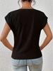 2025 Bestseller Women's Solid V-neck Short-Sleeve T-shirt - Elegant Spring/Summer Top