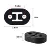 2PCS Universal Heavy Duty Hanger Rubber Exhaust Mounting Twin Pack Exhaust Hanger Car Accessories Interior Parts Car Products