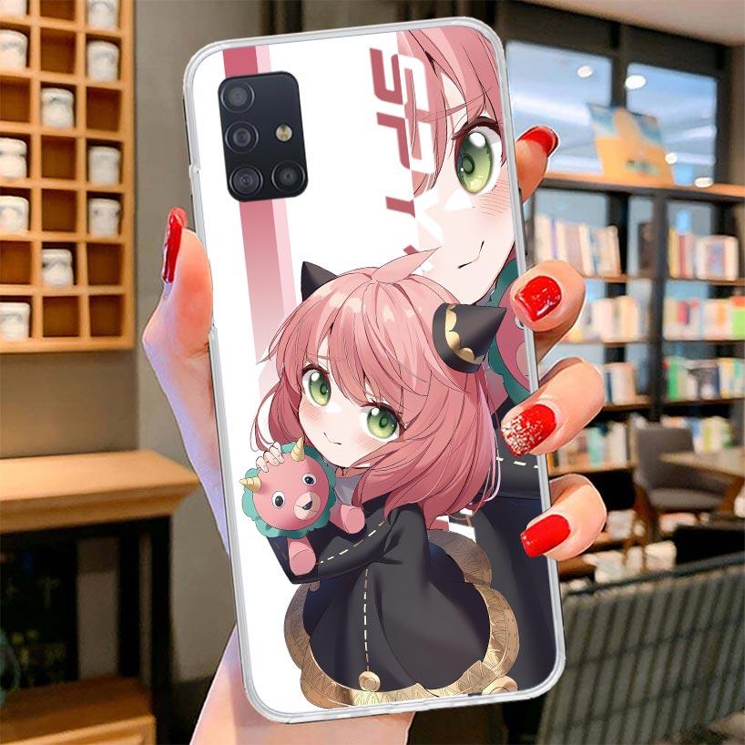 

Anime Spy Family Anya Cover Phone Case For Samsung Galaxy A12 A22 A32 A52 A72 A02S Phone Case Note 20 Ultra 10 S10 Plus A51 A71 Samsung A52
