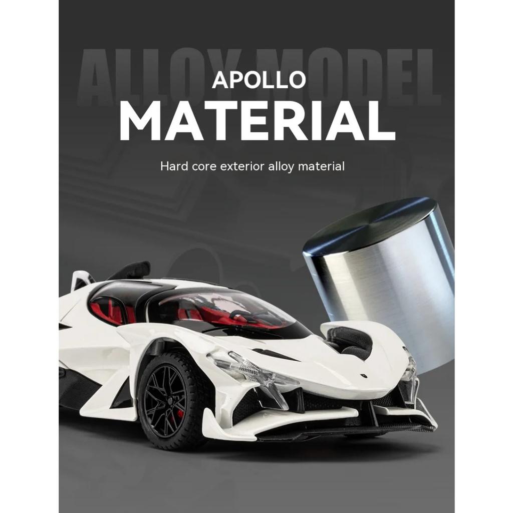 1/24 Scale Apollo Solar God Alloy Model Car - Unique Collectible for Car Lovers - Detailed Craftsmanship, Sturdy Construction