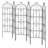 4 Packs Metal Garden Trellis for Climbing Plant Support 71x20 In Rustproof