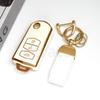 2/3 Button Gold Edge Tpu Flip Folding Keyless For Mazda 3 5 6 Series M6 Rx8 Mx5 Remote Car Key Case Fob Shell Holder Accessories