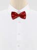[Allegra K] Bow Tie, Formal Bow Tie, Ribbon, Wedding, Entrance Ceremony, Adult, Adjustable, Solid Color, Men's, Wine Red, Free Size