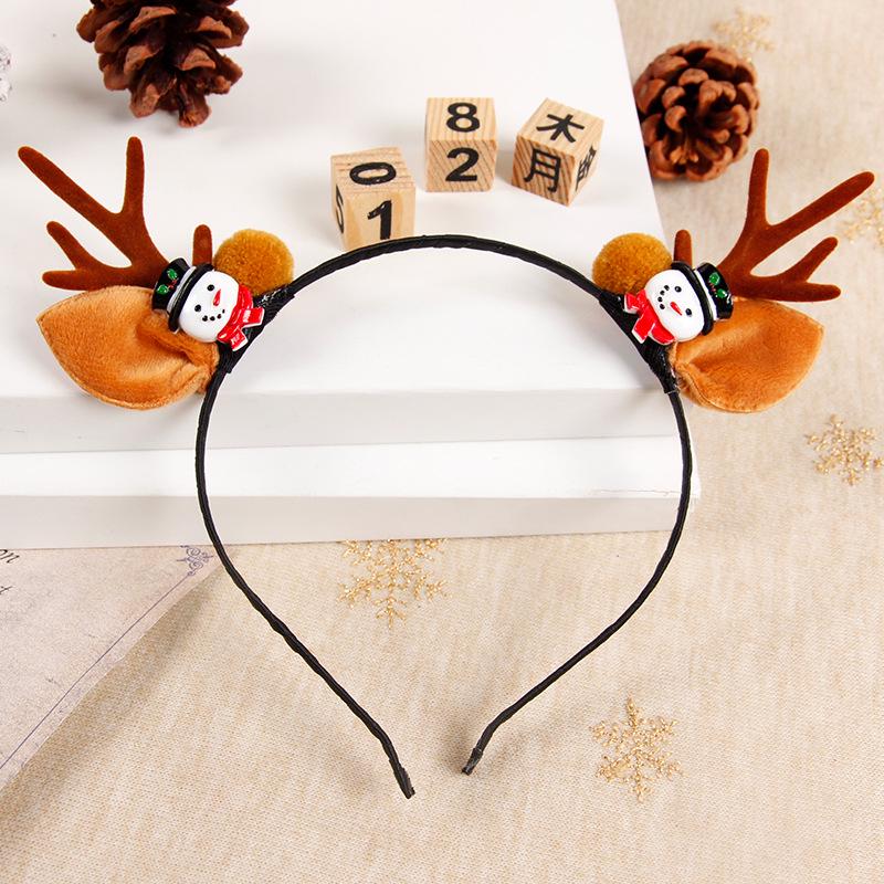 2025 Trendy Christmas Antler Headband for Kids & Adults - Cute Holiday Hair Accessories for Parties