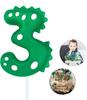 Prehistoric Party Candles Set  Cute Dinosaur Shaped Number Candles for Childrens Birthday Cake Decor Jurassic Theme Supplies