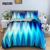 Abstract Duvet Cover Set King Microfiber Blue Psychedelic Bedding Set 2/3 Pcs Queen Size Warped Space Theme Twin Comforter Cover