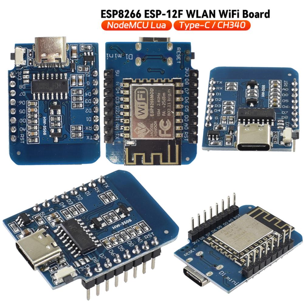 1-10PCS ESP8266 ESP-12F D1 Mini WIFI Development Board NodeMCU Lua Type-C D1 Mini NodeMcu Lua WIFI CH340 Development Board