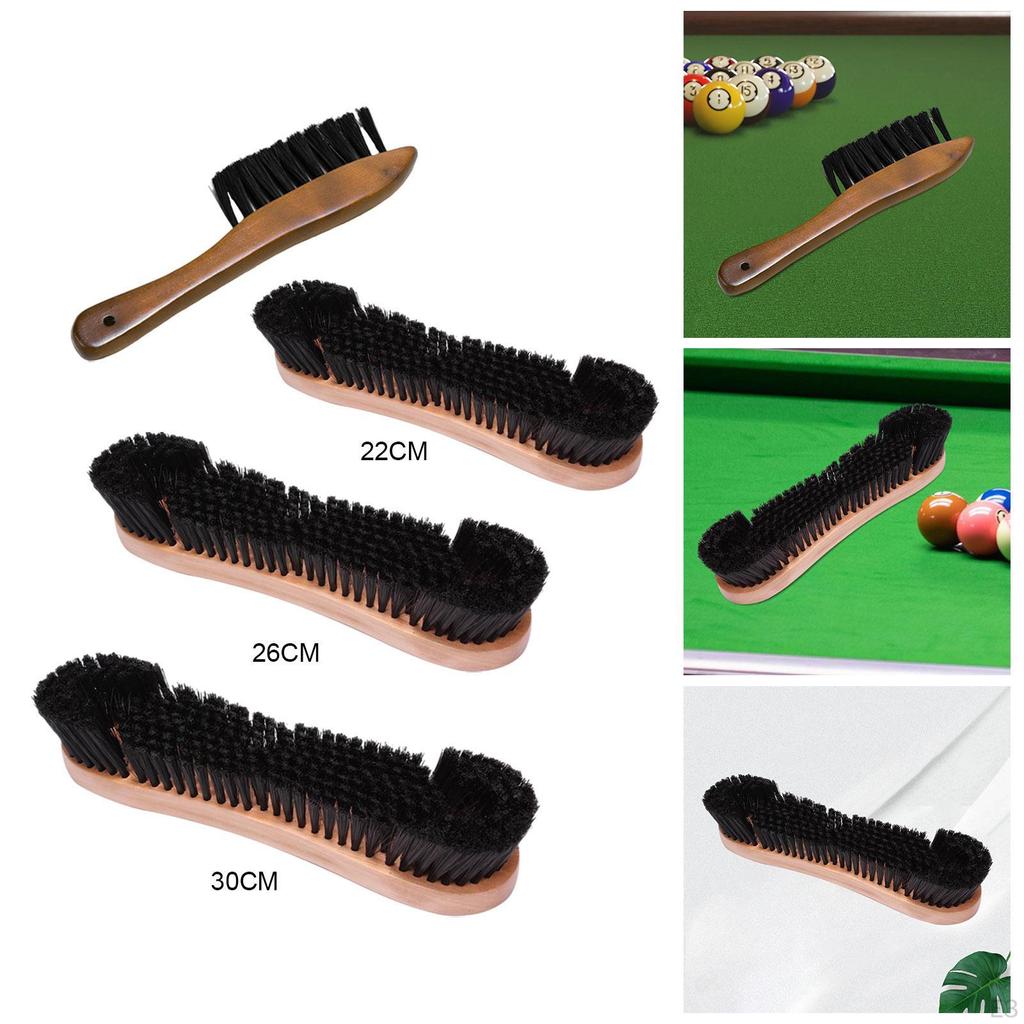 Billiard Table Brush, Portable PVC Wooden Handle Snooker Cleaning Tool