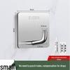 No-Punch Stainless Steel Adhesive Hook for Coats and Hats - Wall-Mounted for Home, Kitchen, and Bathroom Use