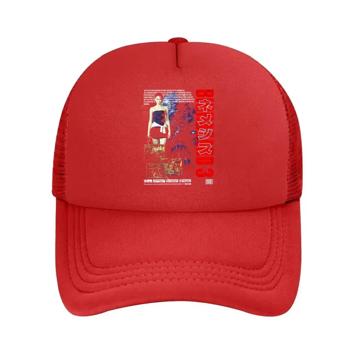 Biohazard Retro Game Inspired Survival Horror Art Poste Mesh Baseball Cap One Size