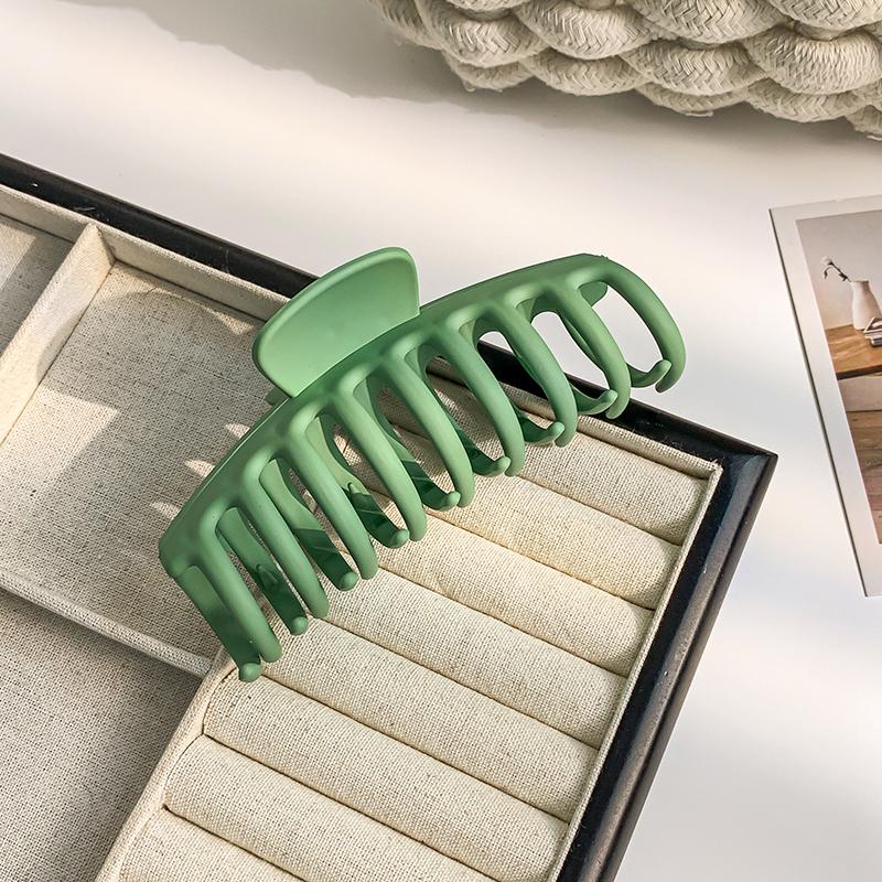 New Frosted Keel Shape Hair Clips Women Korean Simple Head Fixed Shark Clip Ponytail Fashion Hairpin Girls Hair Accessories