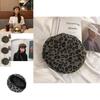 Fashionable Leopard Print Beret Hat For Women And Men Winter Fall Warm Casual Retro Style