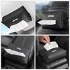Para Jeep Car Car Car Bolsa de pañuelos de cartón para automóvil Caja colgante para el respaldo del asiento Accesorios para Jeep Renegade Compass Grand Cherokee Wrangler JK Pa