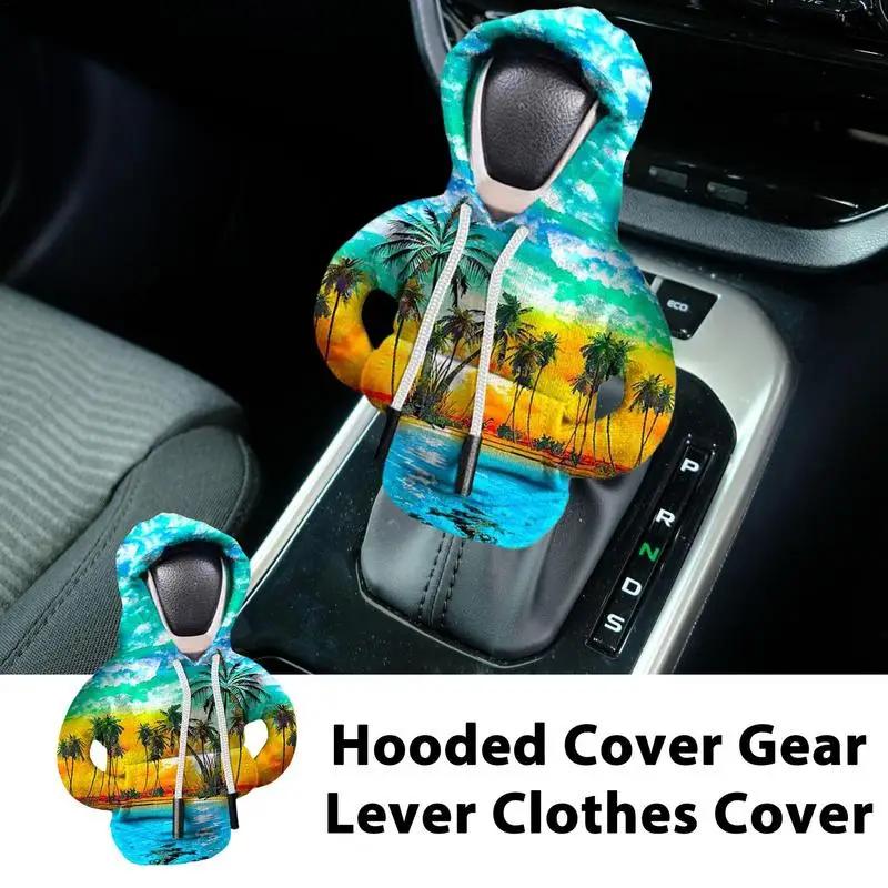 Vites Shift Hoodie Kapak Vites Kapağı Vites Kolu Dekorasyon Manuel Otomatik Evrensel Araba Vites Kolu İç Dekora Uygun