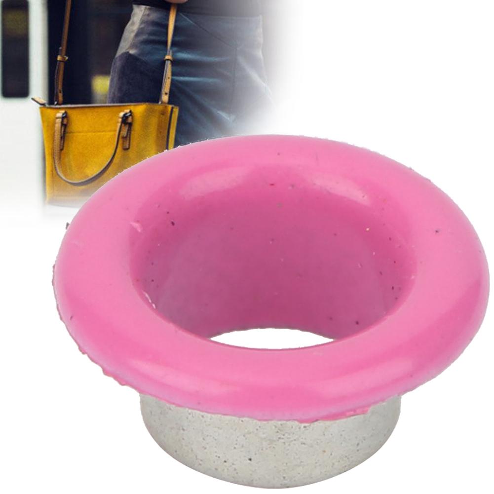 200 Sets Mixing Colored Metal Eyelets Grommets Leather Craft Scrapbooking Card Eyelets6MM