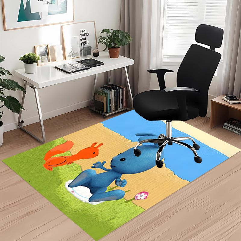 Daryl and Rick Printed Carpetrugfor Office Chair Living Room Bedroom Kitchen Room Decor Gifts
