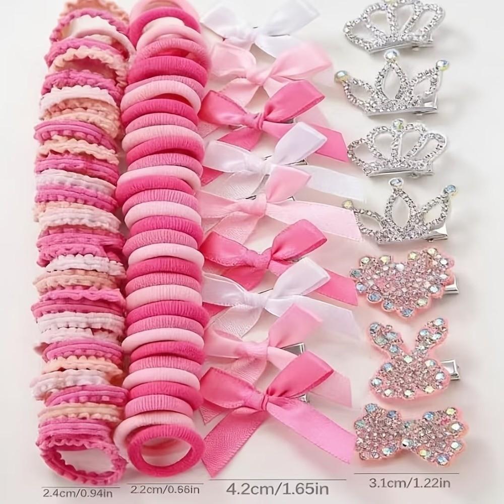 High Elastic Hair Accessories Set No Hurt Hair Hair Clips New Hair Ties Princess Gift Set