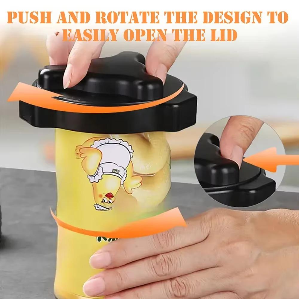 Rotating Design Screw Can Opener Manual Bottle Lid Open Device Jar Lid Opening Tool  Weak Hand