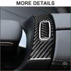 Car Armrest Box Switch Panel Cover Trim For Mercedes Benz GLB   Real Carbon Fiber Stickers Interior Styling