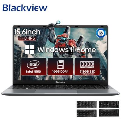 Blackview AceBook 6 kartos Intel N150 nešiojamas kompiuteris 15,6 colio 16GB+256/512GB nešiojamas kompiuteris