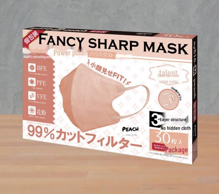 3D Stereo Sun Protection Mask: Thin, Colorful, Breathable, Ear-Proof, Full Japanese Packaging