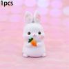 Cute Bunny Cake Decoration Rabbit Animal Ornaments Cake Topper Party Dessert Decor Birthday Party Baby Shower Baking Supplies