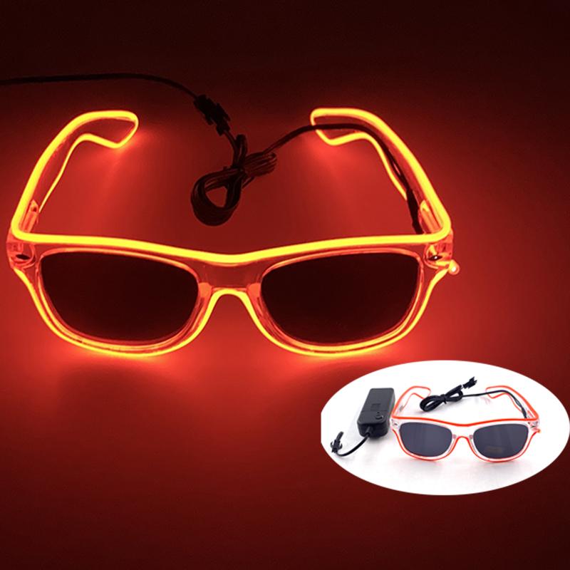 Nuovi Occhiali Stile Cyberpunk Cool Decorazione Luminosa per Feste Occhiali da Sole LED Luminosi Illuminazione Bar Rave Musica Festa da Ballo