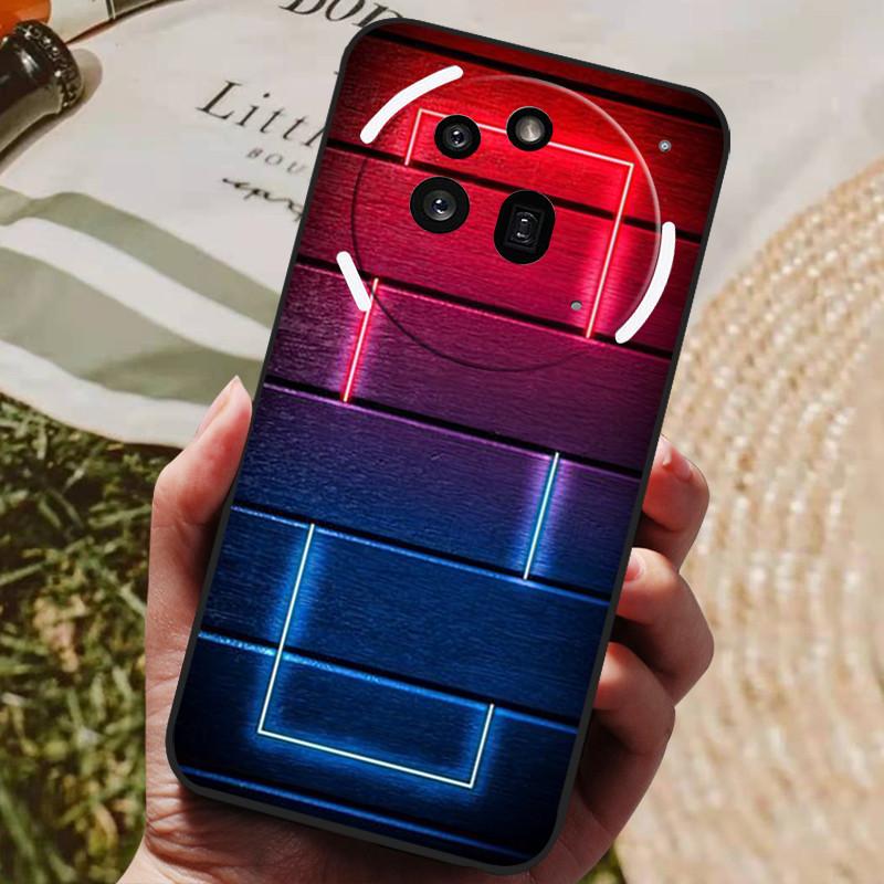 For Nothing Phone 3A Pro Case Phone3A Pro Cool Painted Silicone TPU Soft Cover for Nothing Phone 3A Pro A059P Cases Black Shells