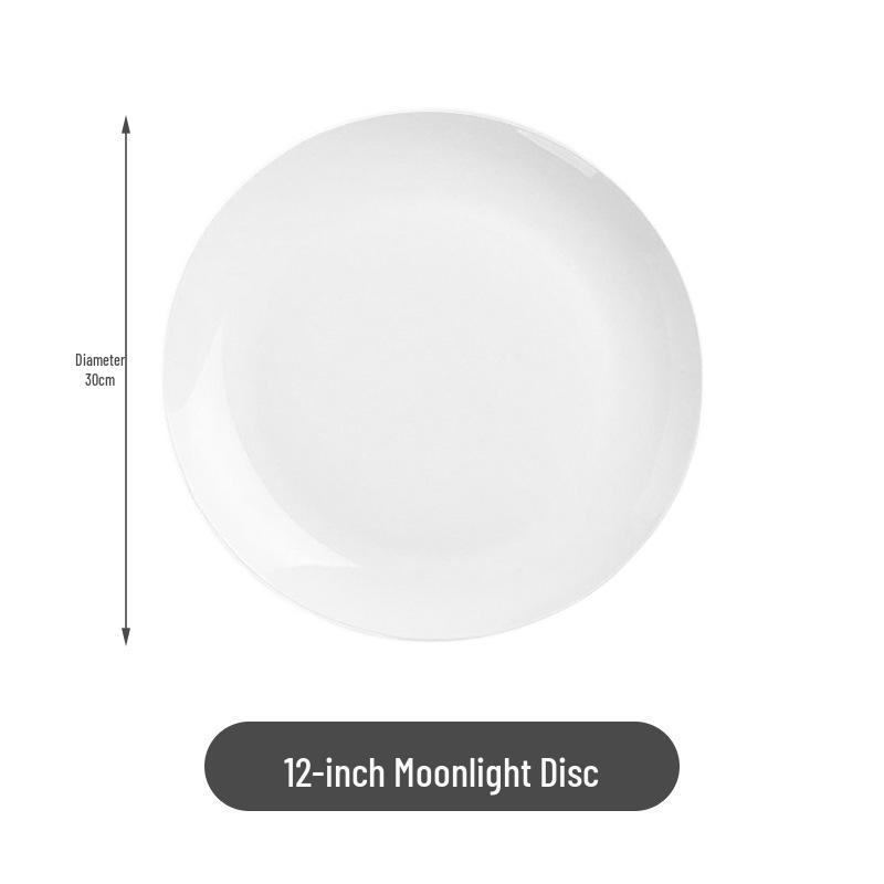 Elegant Moonlight Bone China Ceramic Dinner Plate - Perfect for Steak, Western and Cold Dishes, Gift or Display.