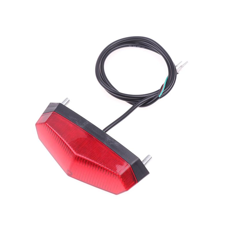 Luci Posteriori per Biciclette Elettriche 12V-80V Lampada Posteriore di Sicurezza a LED per Monopattino Elettrico Ebike Luci Posteriori di Avvertimento Accessori per Biciclette