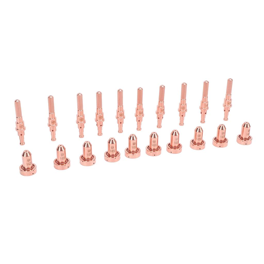 10 Set Plasma Cutting Torch Electrode Nozzle Tips 60A 98215 98210 Brass Replacement Consumables