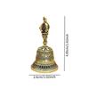 Small Brass Bell Ornament Anitque Gift Multipurpose Traditional Portable Home Decoration Craft Collectible Hanging Pendant