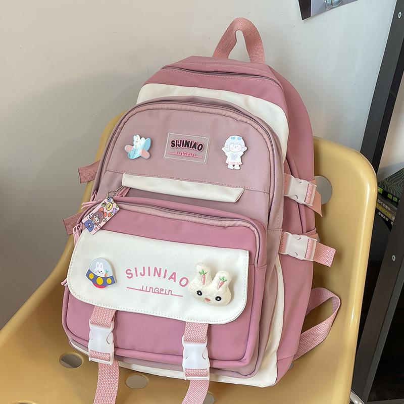 

Детские Рюкзаки Контрастных Цветов для Девочек Начальной Школы, Учениц Средней Школы, Учеников Старшей Школы, Студентов Колледжа