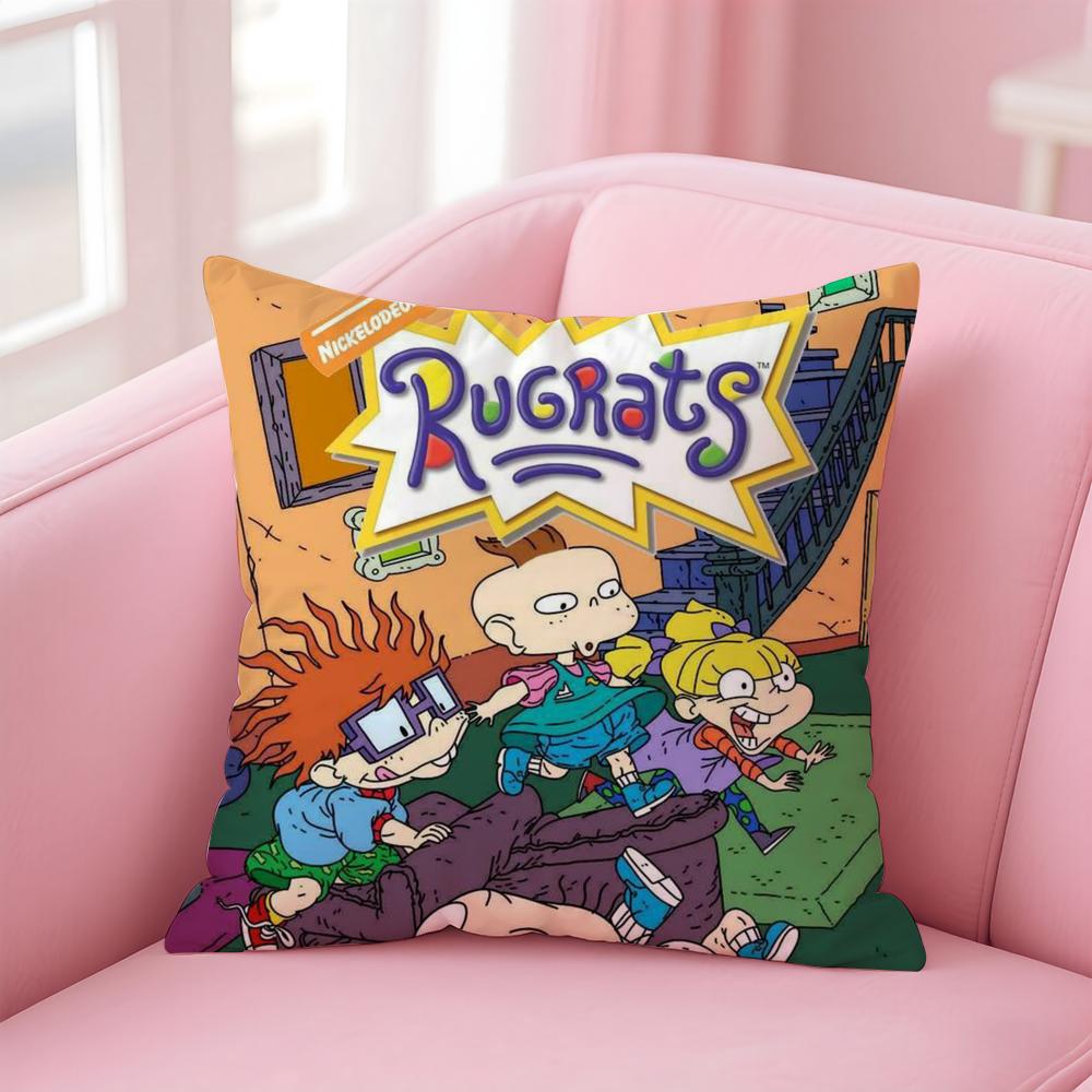 Cartoon R-RugratsS Kissenbezug Bequemer Wende-Kissenbezug Ideal für Auto Sofa Schlafzimmer & Mehr