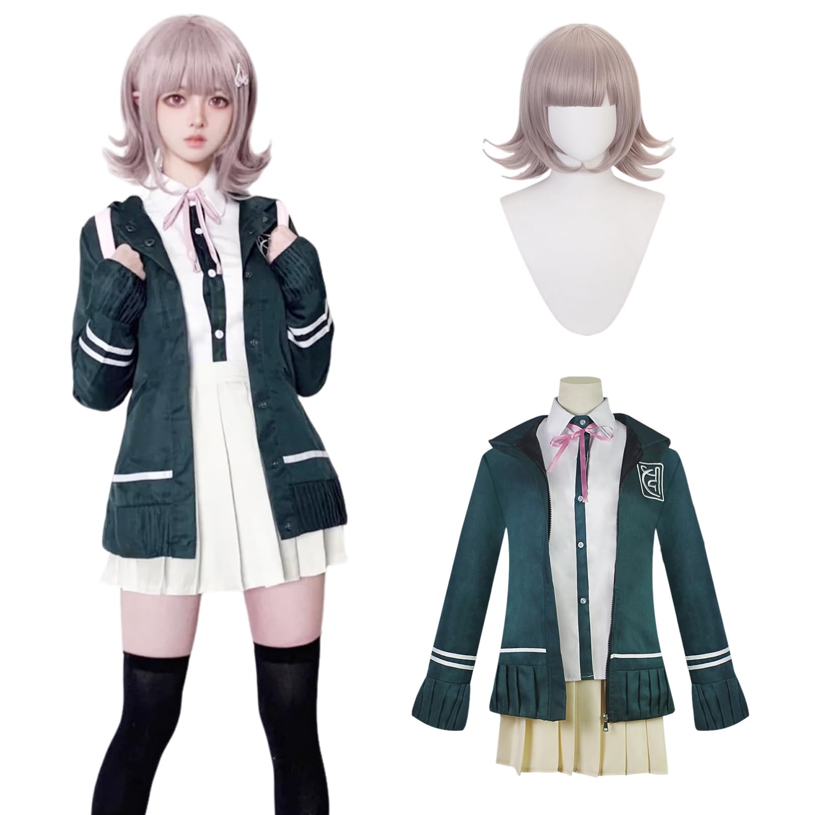 

[CR ROLECOS] Костюм для косплея Нанами Чиаки, Косплей Нанами Чиаки, Костюм-униформа для косплея Нанами Чиаки (Нанами Чиаки, С)