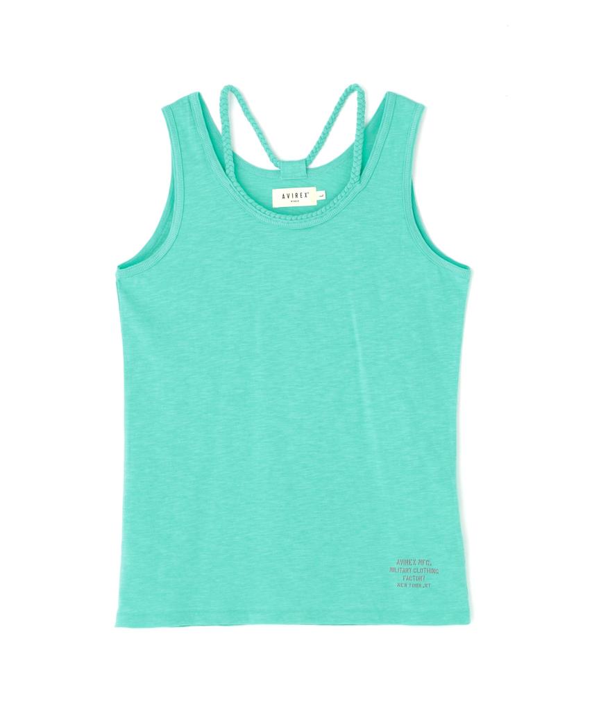 AVIREX BRAID TANK TOP Women's S Size 429 Mint 783-3937601
