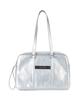 Nick&Nicole Crystal Leather Boston Bag_Silver
