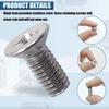 8Pack Stainless Steel Brake Disc Rotor Screws, Stainless Steel Retaining Screws for Front and Rear by Mission Automotive, Compatible with for Honda,
