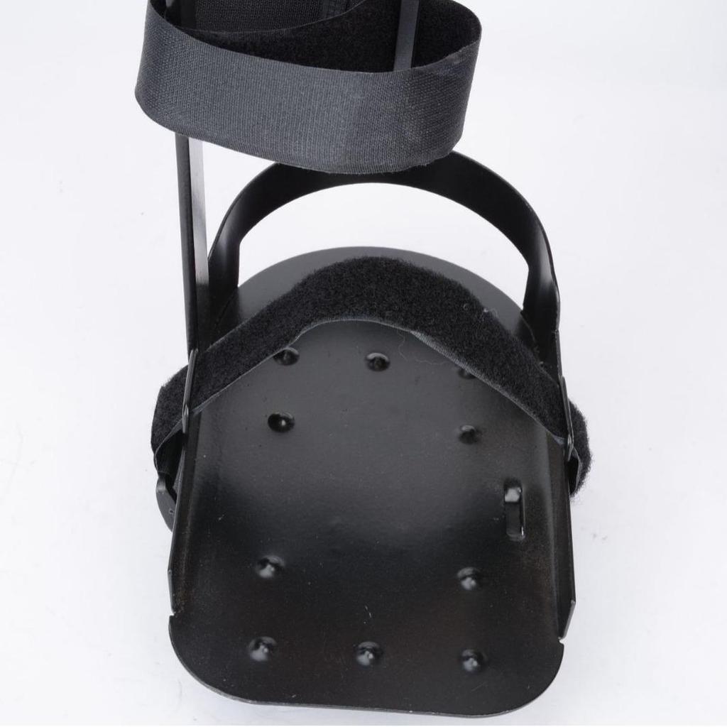 Czarny Żelazny Ochraniacz Podpórki Nogi do Elektrycznego Roweru Rehabilitacyjnego z Pedałami