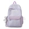 Color Block Backpack College Style Student Schoolbag