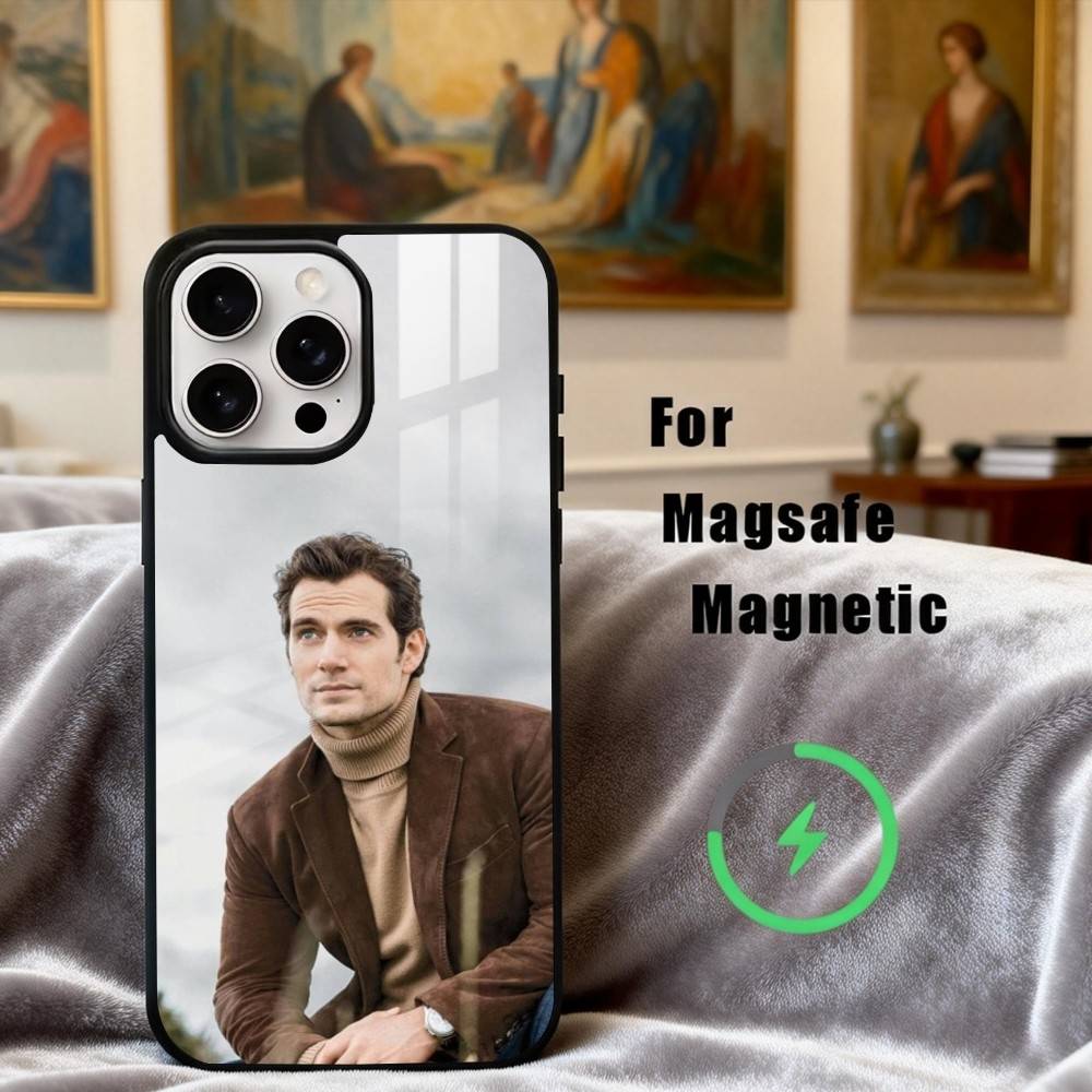 H-Henry well-groomed C-Cavill Phone Case For iPhone17,16,15,14,13,12,11 Plus,Pro Max Magnetic For Magsafe Wireless Charging