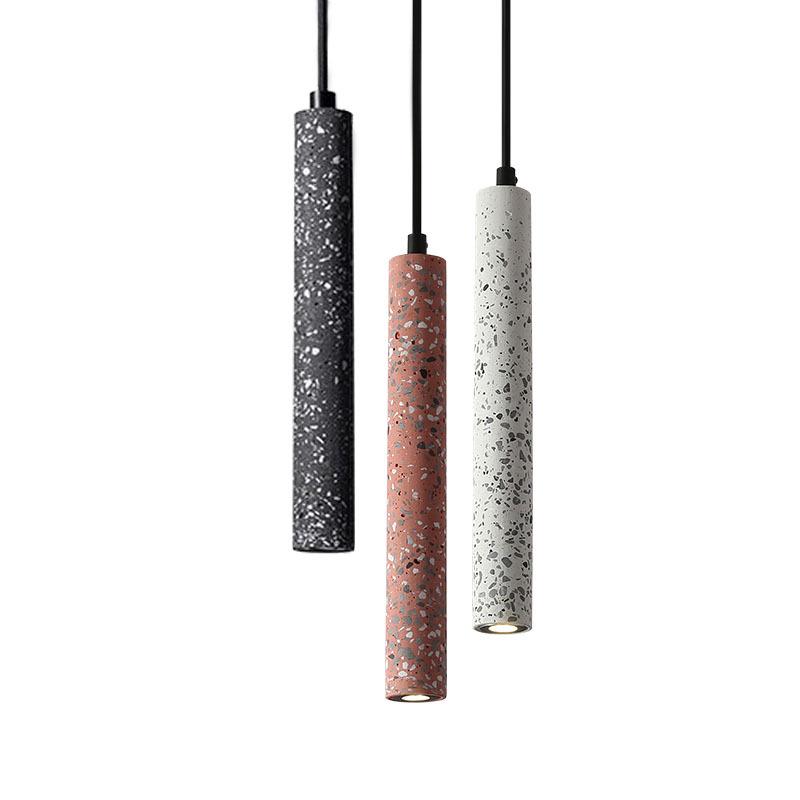 Minimalist Terrazzo Cement Pendant Light for Coffee Shops & Bedrooms